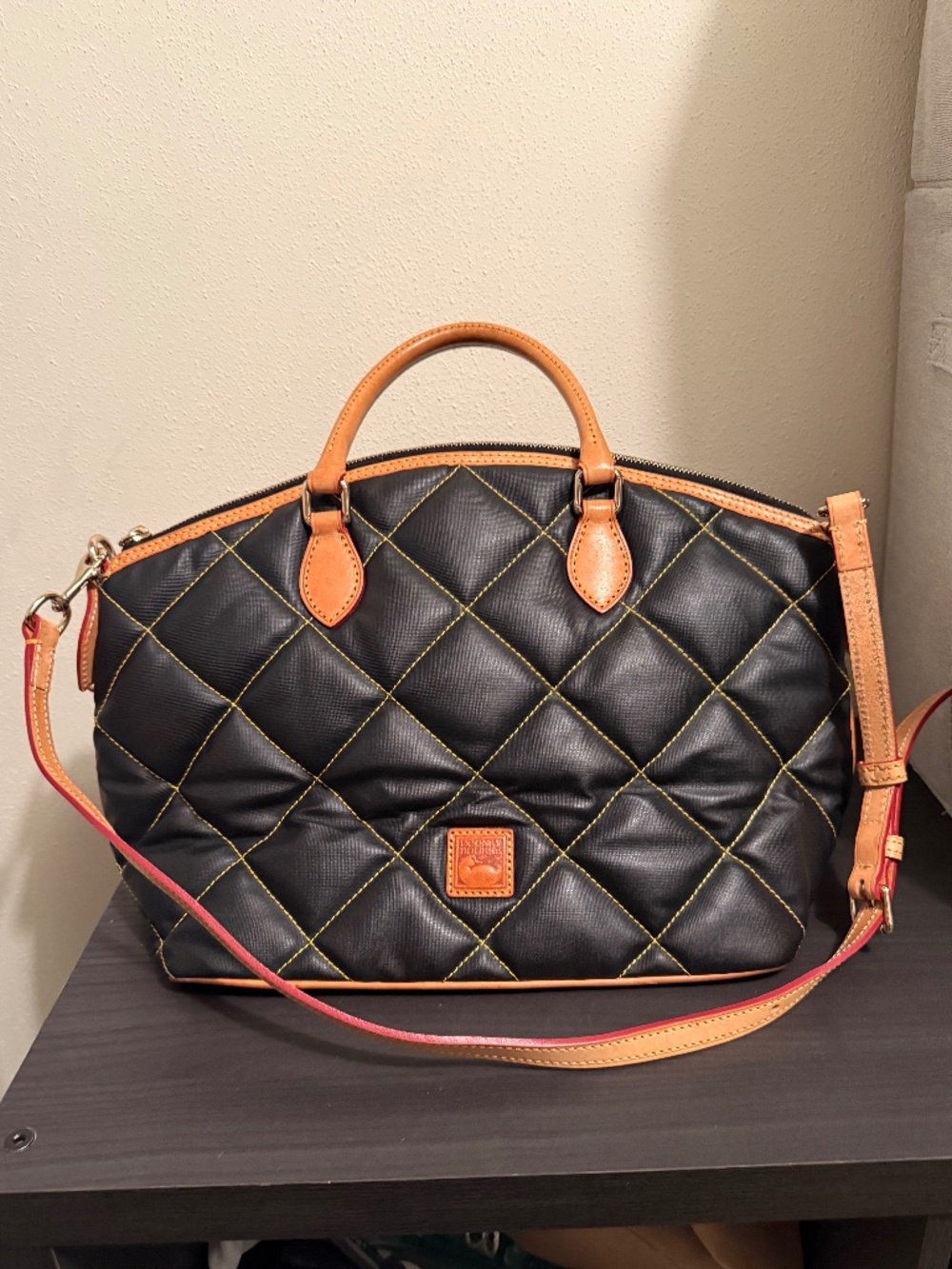 Dooney & Bourke Donegal Crest Logo Dome Satchel Bag